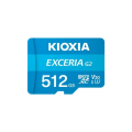 KIOXIA 512GB ExceriaG2, LMEXL512GG2 U1 V30 4K,  CL10, 100Mb/s, MicroSD Kart Bellek (SD Adaptörlü)
