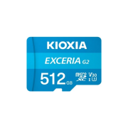 KIOXIA 512GB ExceriaG2, LMEXL512GG2 U1 V30 4K,  CL10, 100Mb/s, MicroSD Kart Bellek (SD Adaptörlü)