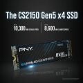 PNY CS2150 2TB  10200/8500 NVMe PCIe Gen5x4 M.2 SSD (M280CS2150-2TB-TB)