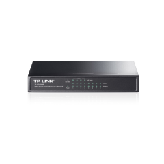 TP-LINK TL-SG1008P, 8 Port, GigaBit, 4 Port PoE, 55W, Yönetilemez, Metal Kasa, Masaüstü Switch