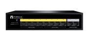 STONET ST110PDI-2-65 10 Port Mbit 8 Adet Poe 65W 2xMbit Uplink Yönetilemez Metal Kasa Switch