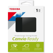TOSHIBA HDTP310EK3AA, Canvio Ready, 1TB, 2.5" USB 3.0, Taşınabilir, Harici HDD, (Black)