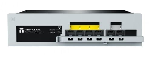 STONET ST106PDI 6 Port Mbit 4 Port Poe 65W 2xMbit Uplink Yönetilemez Metal Kasa Switch