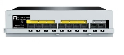 STONET ST110PDI-2-130 10 Port Mbit 8 port poe 130W 2xMbit Uplink Desktop Yönetilemez Metal Kasa Switch