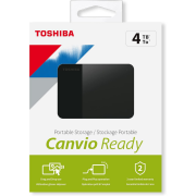TOSHIBA HDTP340EK3CA, Canvio Ready, 4TB, 2.5" USB 3.0, Taşınabilir, Harici HDD, (Black)