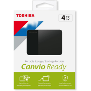 TOSHIBA HDTP340EK3CA, Canvio Ready, 4TB, 2.5'' USB 3.0, Taşınabilir, Harici HDD, (Black)