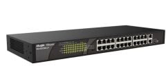 RUİJİE - REYEE RG-ES126S-LP V2 24-Port 10/100Mbps + 1-Upper-link port 10/100/1000Mbps + 1-Combo Port  10/100/1000Mbps, 24 of the ports support PoE/PoE+ SWİTCH