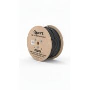 QPORT Q-CATFULL 500MT CAT6 OUTDOOR LSZH NETWORK KABLO SIYAH 23 AWG