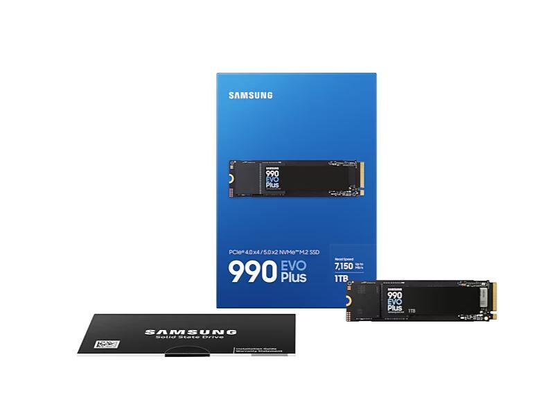 SAMSUNG MZ-V9S1T0BW 990 EVO PLUS M.2 1TB (7150/6300MB/s) PCIe + NVMe SSD Disk (22x80MM)