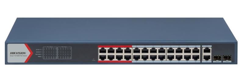 HİKVİSİON DS-3E1326P-EI 10/100 24 PORT POE SWİTCH