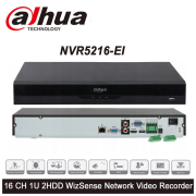 DAHUA  NVR5216-EI, 16Kanal, 12Mpix, H265+, 2 HDD Desteği, 1080P Kayıt, 320Mbps Bant Genişliği, NVR