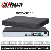 DAHUA  NVR5232-EI, 32Kanal, 12Mpix, H265+, 2 HDD Desteği, 1080P Kayıt, 320Mbps Bant Genişliği, NVR