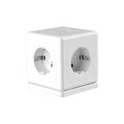 S-LINK PRZ04, 4 Soket, Akım Korumalı Priz, 1x Type-C, 2xUSB 5V, 2Mt Kablo, 306 Joule, Küp Tasarım (Beyaz)