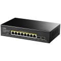 CUDY GS1008PS2 8 port Gbit 8 Port PoE+ 120W 2xSFP Uplink Desktop Yönetilemez Metal Kasa Switch
