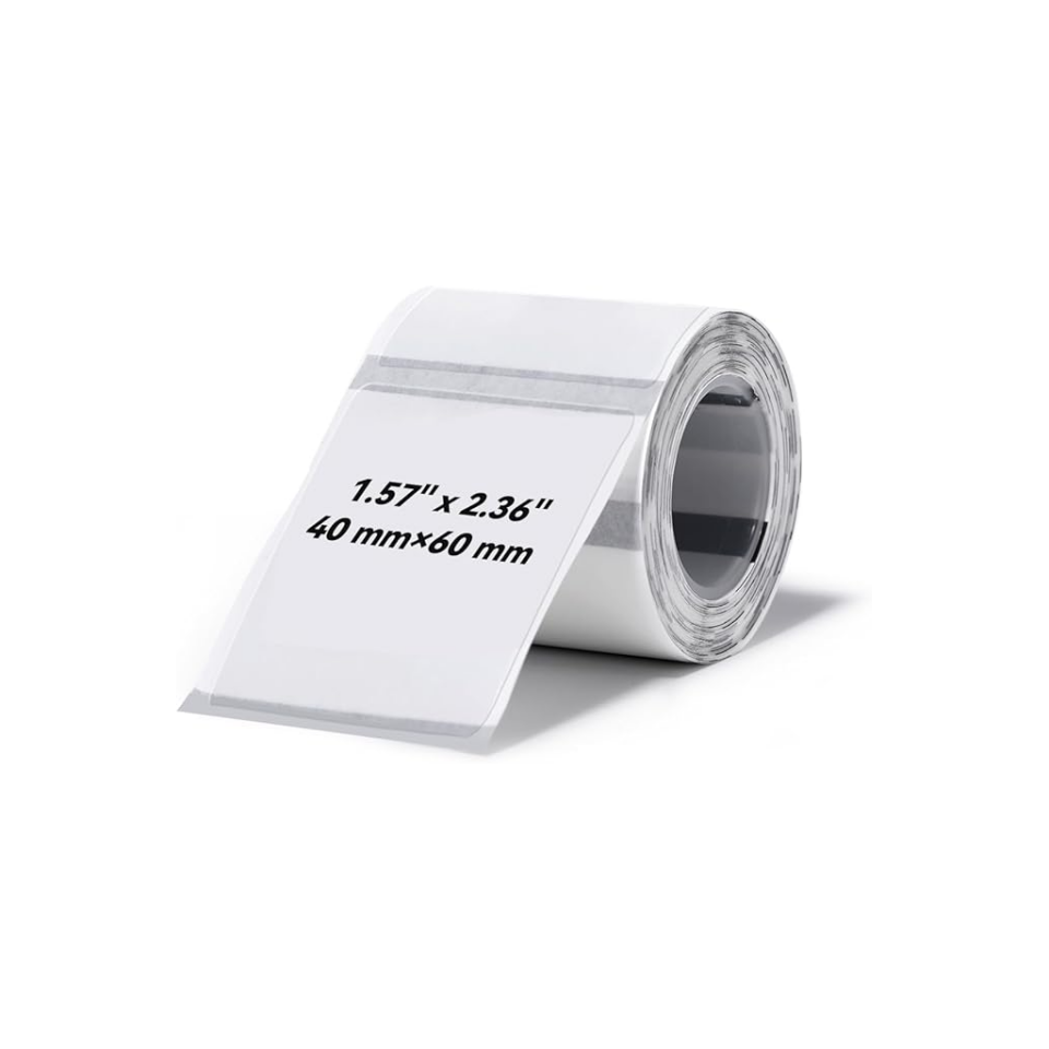 NIIMBOT T40 Etiket 40mm x 60mm 125 adet Şeffaf  (B1,B21S,B3S)