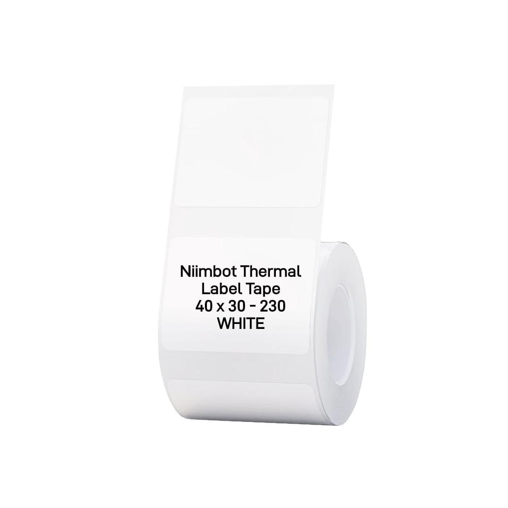 NIIMBOT T40 Etiket 40mm x 30mm 230 adet Beyaz  (B1,B21S,B3S)