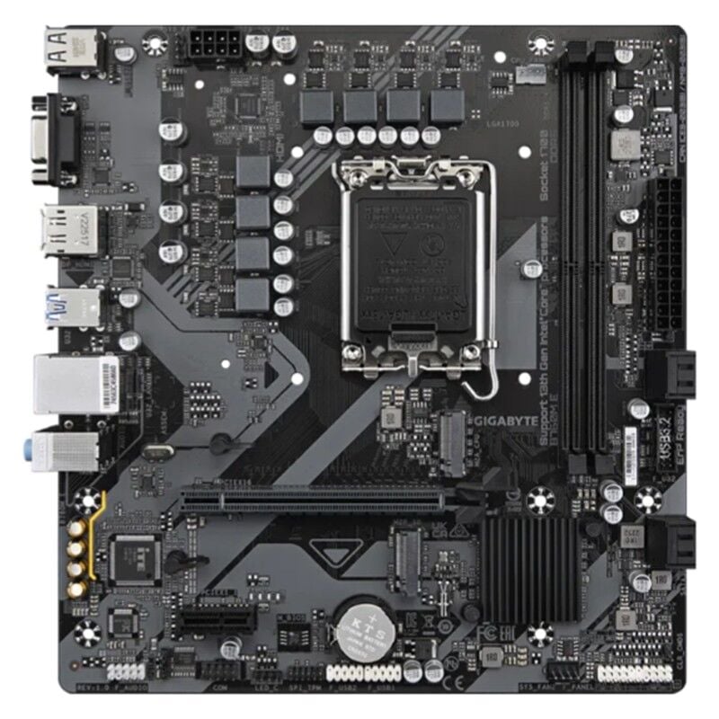 GIGABYTE B760M DDR5 7200MHZ 1XVGA 1XHDMI 1XDP 1XM.2 USB 3.2 MATX 1700P (12. / 13. VE 14. NESİL İŞLEMCİ İLE UYUMLU)