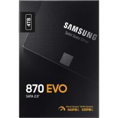 SAMSUNG 870 EVO 4TB 560/530MB/s 2.5'' SATA3 SSD MZ-77E4T0BW