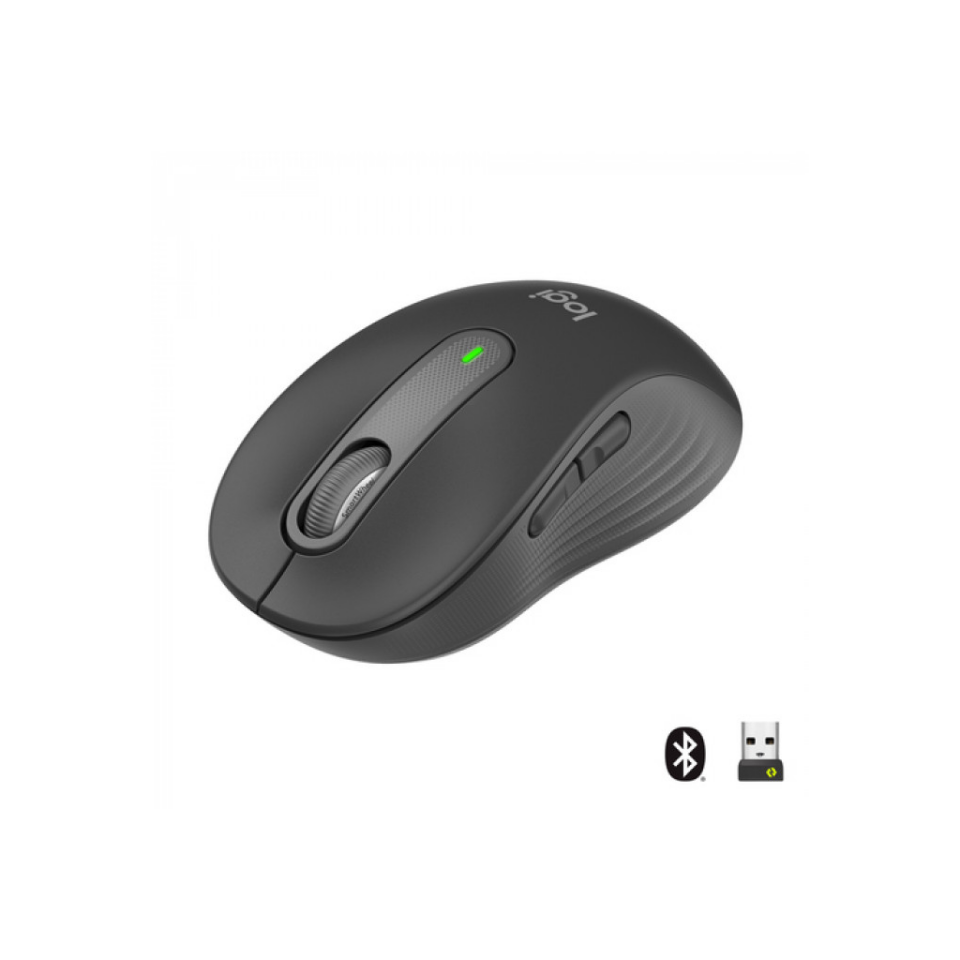 LOGITECH 910-006253, M650 Signature, Siyah, Sağ El, USB Nano 2,4G Kablosuz, 4000dpi, Optik, 5 Tuşlu, 24ay Pil Ömrü, Sessiz Mouse