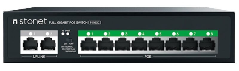 STONET P110GC 8GE+2GE 8 PORT GB POE SWİTCH