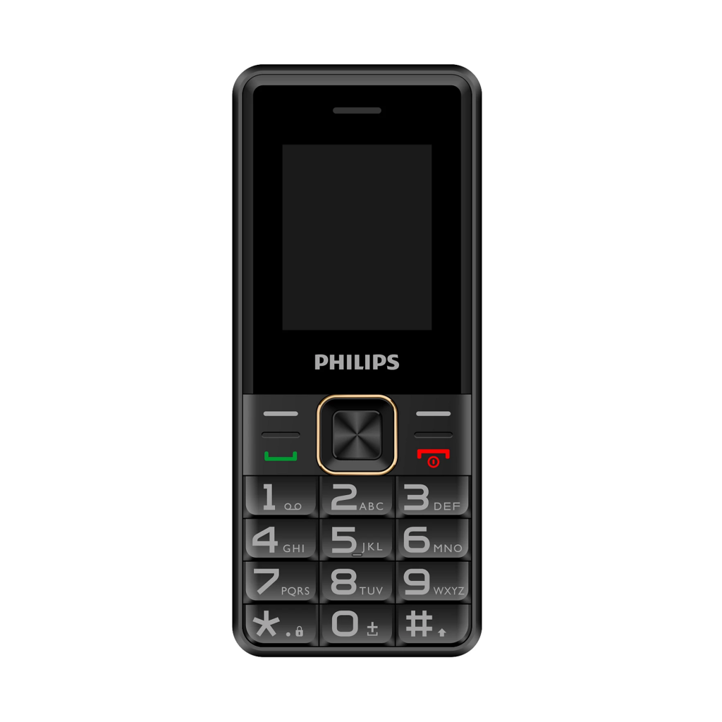 PHILIPS Xenium E6105, 128Mb, Siyah, 48Mb Ram, 1,77inc Ekran, 4G Çift Sim Desteği, FM Radyo, 1000mAh Pil, Türkiye KVK Garantili