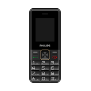 PHILIPS Xenium E6105, 128Mb, Siyah, 48Mb Ram, 1,77inc Ekran, 4G Çift Sim Desteği, FM Radyo, 1000mAh Pil, Türkiye KVK Garantili