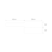 NIIMBOT T25 Etiket 38mm x 40mm 100 adet Beyaz  Kablo için (B1,B21S,B3S)