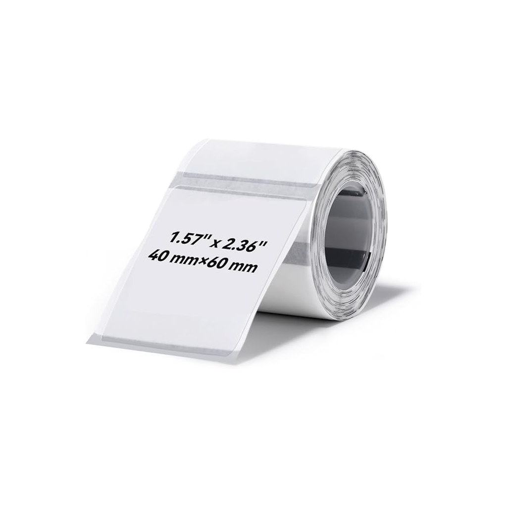 NIIMBOT T40 Etiket 40mm x 60mm 125 adet Şeffaf  (B1,B21S,B3S)