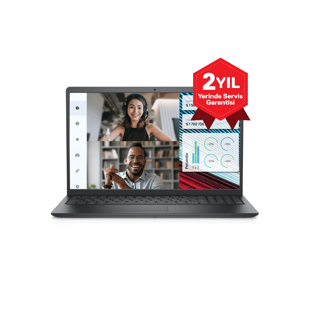 DELL Vostro 3520, N3002PVNB3520U, i5-1235U, 15,6'' FHD, 8Gb Ram, 512Gb SSD, Paylaşımlı Ekran Kartı, Free Dos Notebook (6360095)
