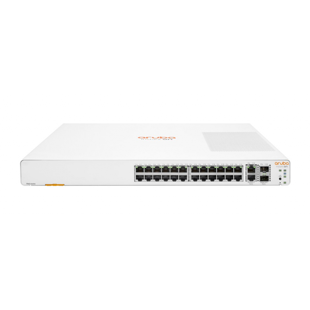 HP Aruba Instant On, JL806A, 1960-24G, 24Port, GigaBit, 2xGT, 2 Port GigaBit SFP, Yönetliebilir, Rack Mount Switch