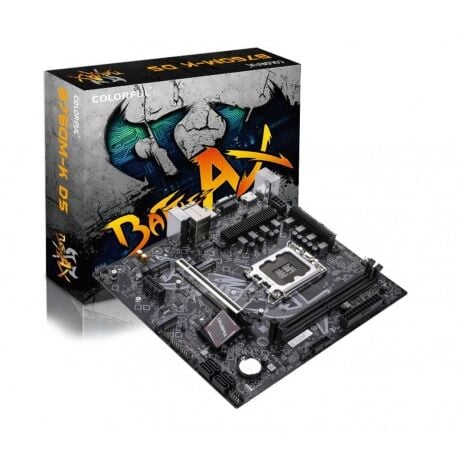COLORFUL BATTLE-AX B760M-K D5 V20 2xDDR5 VGA/HDMI 2xM.2 1xGLAN 1700P ANAKART