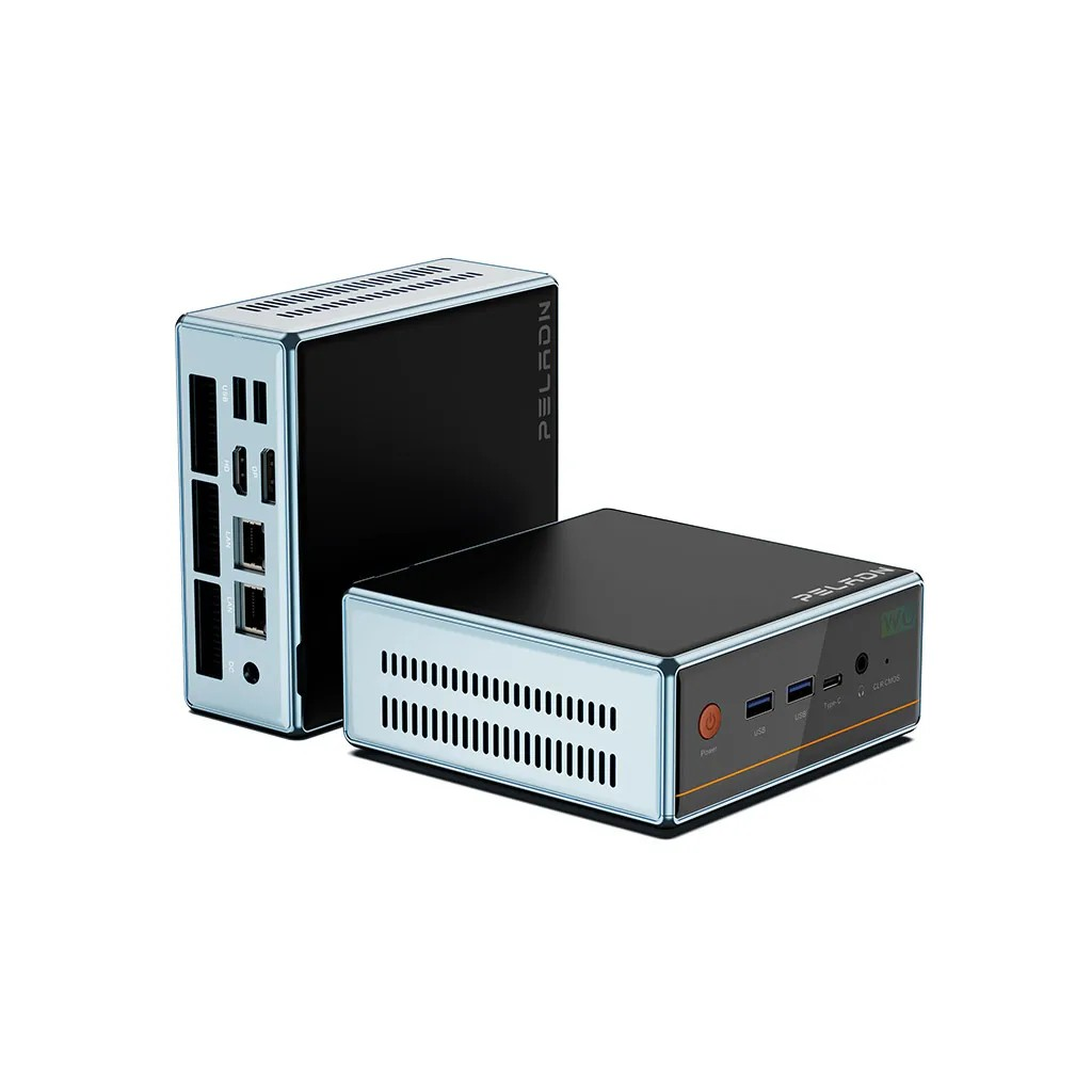 PELADN WO4 Serisi, AMD Ryzen 7 5700U, 16Gb Ram, 512Gb SSD, 1xHDMI, 1xDP,  4xUSB, 1xType-C, 2xLAN, Paylaşımlı Ekran Kartı, Wi-Fi6, Bluetooth 5.2, Windows 11 Pro, MFF MiniPC