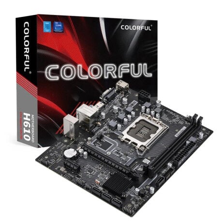 COLORFUL H610M-D V20A 2xDDR4 VGA/HDMI 1xM.2 1xGLAN 1700P ANAKART