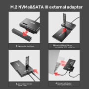 UNITEK USB-C TO M.2 NVME+SATA III DÖNÜŞTÜRÜCÜ (S1232A01-EU)