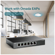 TP-LINK TL-SF1006P, 6 Port, MegaBit, 4 Port PoE 67W, Yönetilemez, Metal Kasalı Switch