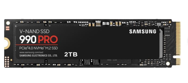 SAMSUNG MZ-V9P2T0BW 990 PRO M.2 2TB (7450/6900MB/s) PCIe + NVMe (V-NAND 3bit MLC) SSD Disk (22x80MM)