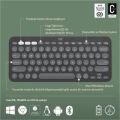 LOGITECH K380S PEBBLE KEYS 2 ÇOKLU CİHAZ ÖZELLİKLİ BLUETOOTH TÜRKÇE Q KLAVYE GRİ 920-011859