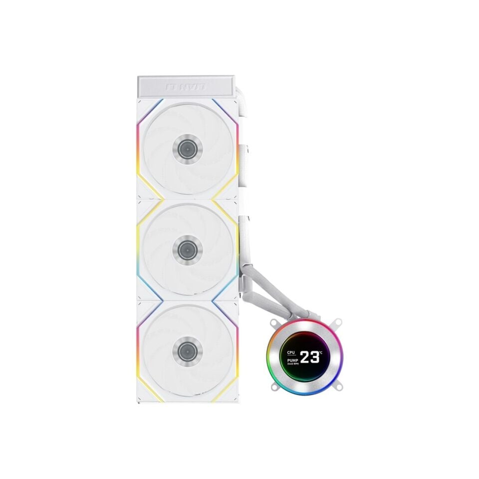 LIAN LI HYDRO-SHIFT II LCD-C 360TL 360MM LGA1700/1851/AM4/AM5 SOKET BEYAZ İŞLEMCİ SIVI SOĞUTUCU G89.GHS2LCD36TW.00