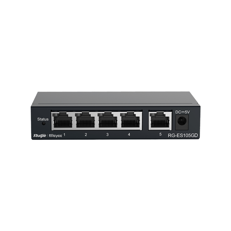 RUIJIE REYEE RG-ES105GD 5 Port GigaBit Switch  Metal Kasa