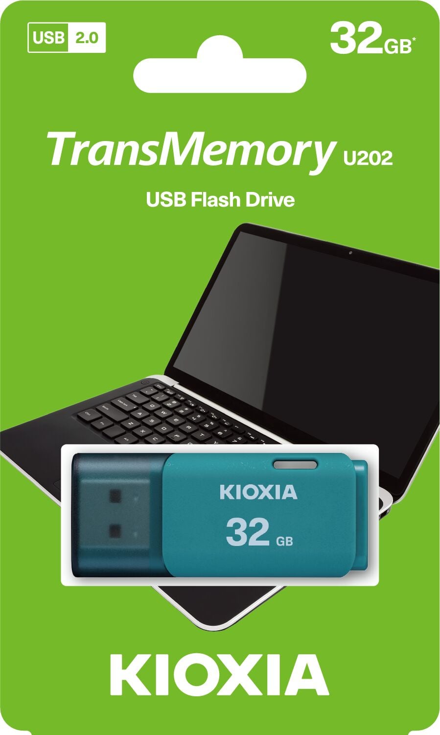 32GB USB2.0 KIOXIA MAVİ USB BELLEK LU202L032GG4