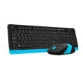 A4 TECH FG1010 KABLOSUZ STANDART MAVİ Q KLAVYE MOUSE