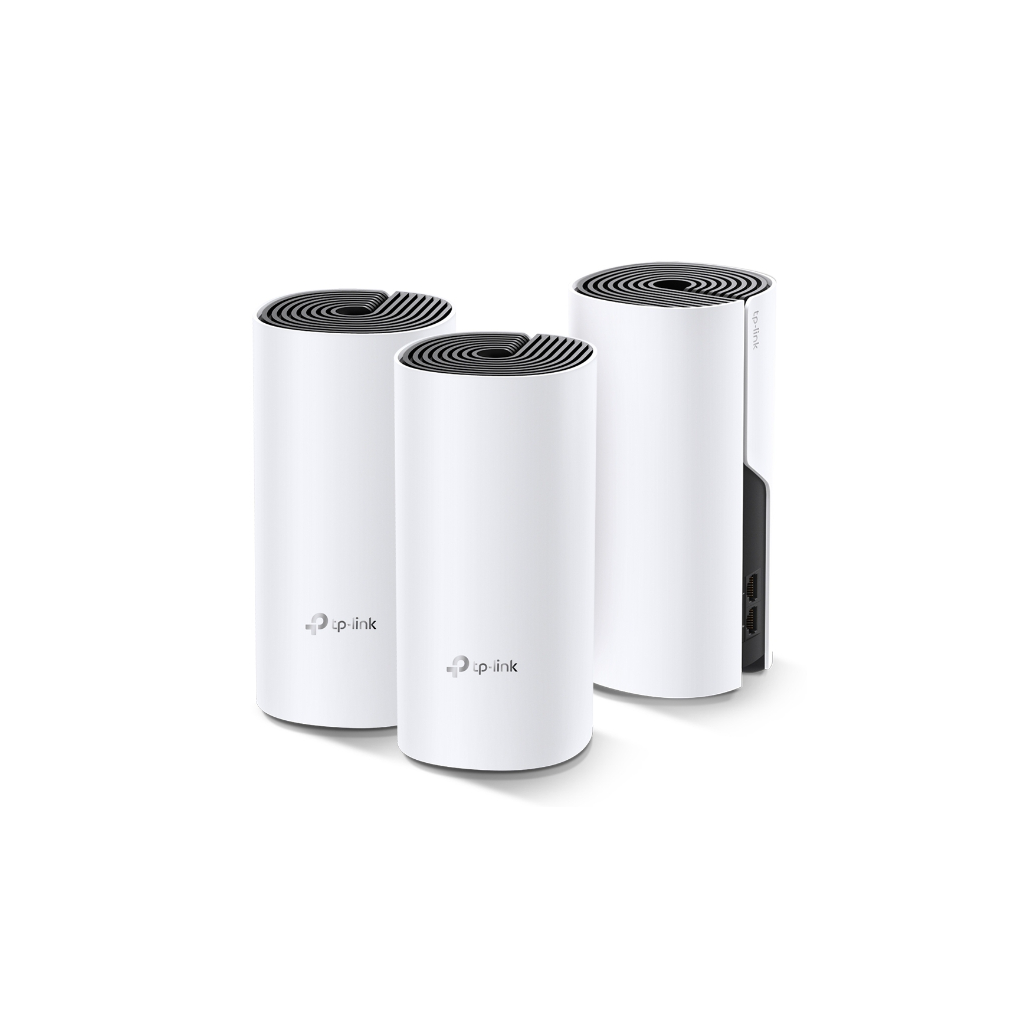 TP-LINK DECO-E4, AC1200, Üçlü Mesh, 1200Mbps, Dual Band, 2Port Megabit Lan, 370m2 kapsama Alanı, Router, Geniş Alan İnternet Ağı Sağlayıcısı