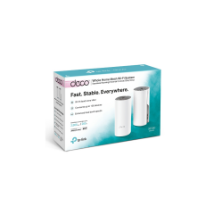 TP-LINK DECO-E4, AC1200, Üçlü Mesh, 1200Mbps, Dual Band, 2Port Megabit Lan, 370m2 kapsama Alanı, Router, Geniş Alan İnternet Ağı Sağlayıcısı