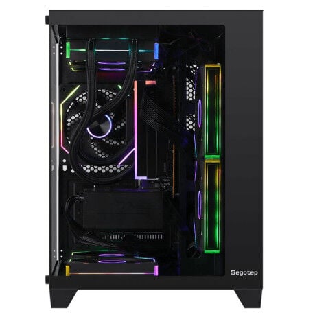 SEGOTEP U502 550W 80+ 3x ARGB FAN MICRO ATX 1xUSB 3.0 / 1xUSB 2.0 SİYAH KASA