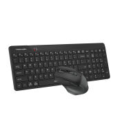 A4 TECH FG2400 AIR2 KABLOSUZ MULTİMEDYA SİYAH SESSİZ Q KLAVYE+MOUSE