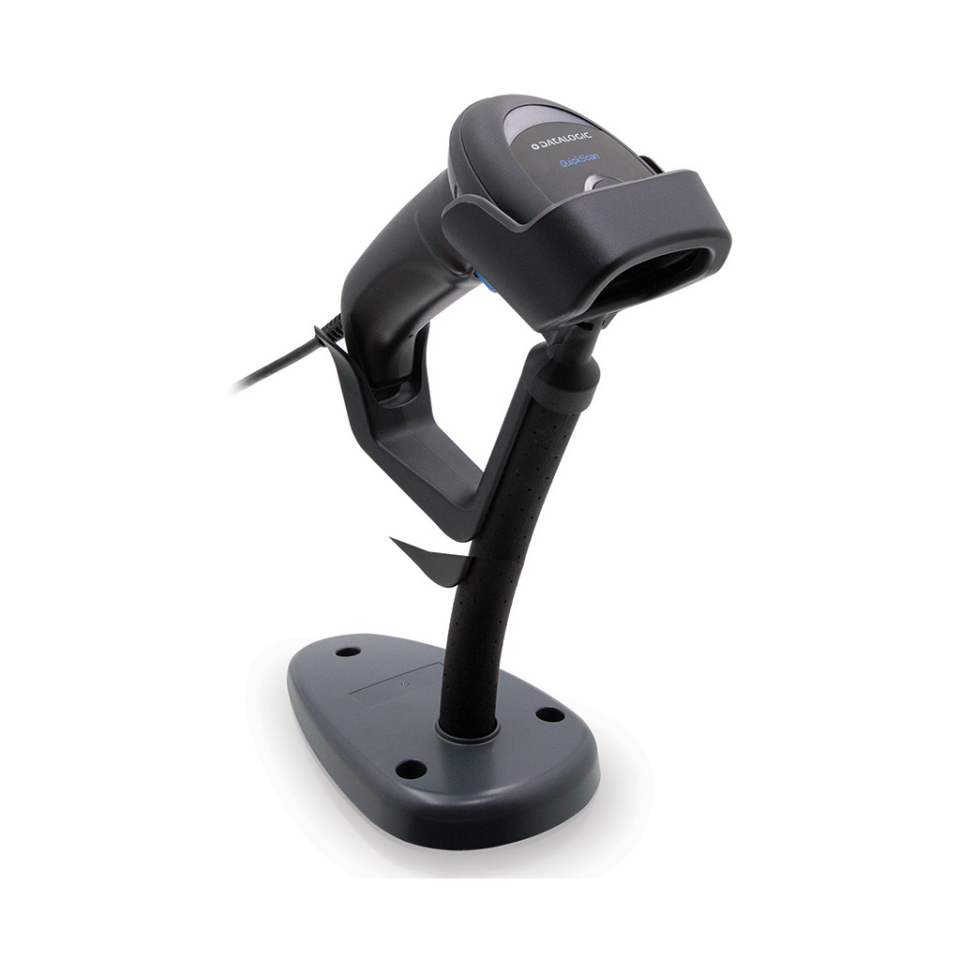 DATALOGIC Quickscan QD2590, EL Tipi, Laser,  USB Kablolu, 2D (Kare Kod) Barkod Okuyucu (Ayaklı)