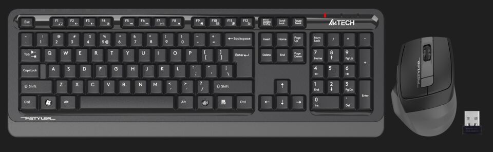 A4 TECH FG1035 Q Türkçe Kablosuz Gri 2000dpi Klavye+ Mouse