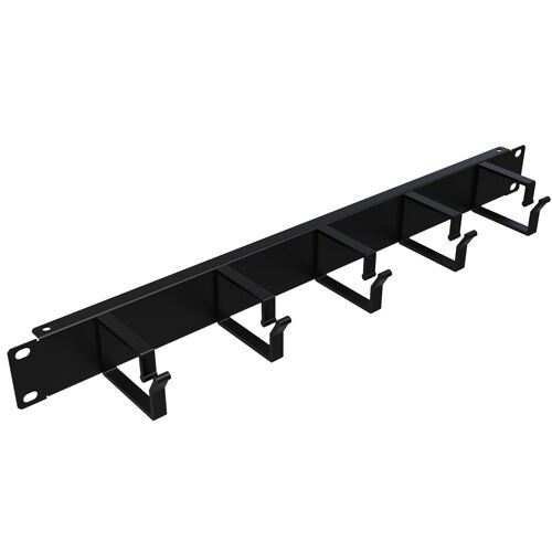 LANDE 1U 19'' ORGANİZER, 5 METAL KANCALI (SİYAH)