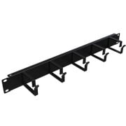 LANDE 1U 19'' ORGANİZER, 5 METAL KANCALI (SİYAH)