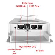 EZCOOL EZ-W240AN DIŞ ORTAM (2.4GHz 300Mbps 1KM) ACCESS POİNT